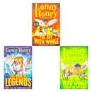 The Boy With Wings Series 3 Books Collection Set By Lenny Henry (The Boy With Wings, The Boy With Wings: Clash of the Superkids & The Book of Legends)
