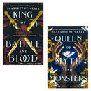 Adrian X Isolde Series Collection 2 Books Set By Scarlett St Clair (King of Battle and Blood, Queen of Myth and Monsters)