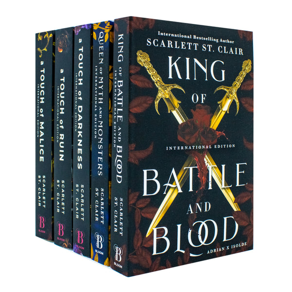 Scarlett St Clair Hades X Persephone and Adrian X Isolde Series Collection 5 Books Set (A Touch of Darkness, A Touch of Ruin, A Touch of Malice, King of Battle and Blood and Queen of Myth and Monsters)