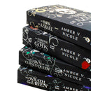 Gods and Monsters Series 1-4 Books Collection Set By Amber V. Nicole (The Book of Azrael, The Throne of Broken Gods, The Dawn of the Cursed Queen and The Wrath of the Fallen)