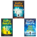 Temperance Brennan Series 19-21 Collection 3 Books Set By Kathy Reichs (A Conspiracy of Bones, The Bone Code & Cold, Cold Bones)