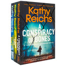 Temperance Brennan Series 19-21 Collection 3 Books Set By Kathy Reichs (A Conspiracy of Bones, The Bone Code & Cold, Cold Bones)