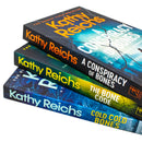 Temperance Brennan Series 19-21 Collection 3 Books Set By Kathy Reichs (A Conspiracy of Bones, The Bone Code & Cold, Cold Bones)