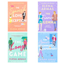 Elena Armas Collection 4 Books Set (The American Roommate Experiment, The Fiance Dilemma, The Spanish Love Deception & The Long Game)