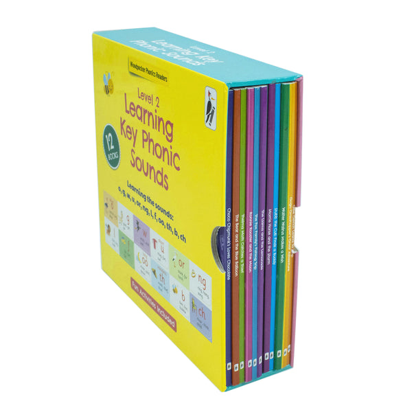 My Second Phonic Sounds 12 Books Collection Box Set with Included Fun Activities(Walter Walrus Makes a Wish, The Ducking Who Loved to Sing, Fox Family's Fishing Trip & More)(Learning Key Level 2)