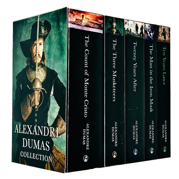 Alexandre Dumas 5 Books Collection Box Set (Ten Years Later, The Man in the Iron Mask, Twenty Years After, The Three Musketeers, The Count of Monte Cristo)