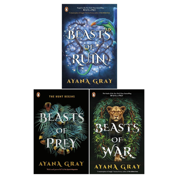 Ayana Gray Beasts of Prey Series 3 Books Collection Set (Beasts of Prey, Beasts of Ruin, Beasts of War)