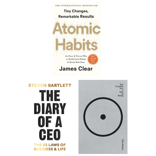 Atomic Habits, The Diary of a CEO [Hardcover] ; The Creative Act [Hardcover] 3 Books Collection Set