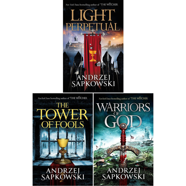 The Hussite Trilogy 3 Books Collection Set by Andrzej Sapkowski (The Tower of Fools, Warriors of God, Light Perpetual)