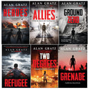 Alan Gratz 6 Books Collection Set (Allies, Two Degrees, Grenade, Refugee, Ground Zero & Heroes)