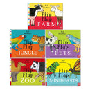 Axel Schefflers Flip Flap Series 5 Books Collection (1-5) (Farm, Jungle, Pets, Zoo, Minibeasts)