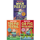 Batpig Series 3 Books Collection Set By Rob Harrell (When Pigs Fly, Too Pig to Fail &amp; Go Pig or Go Home)