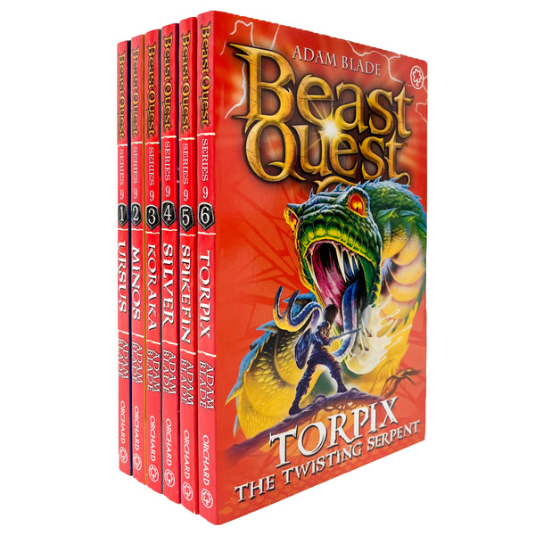 Beast Quest Series 9 - 6 Books Collection Set: The Warlock's Staff (Books 49-54)