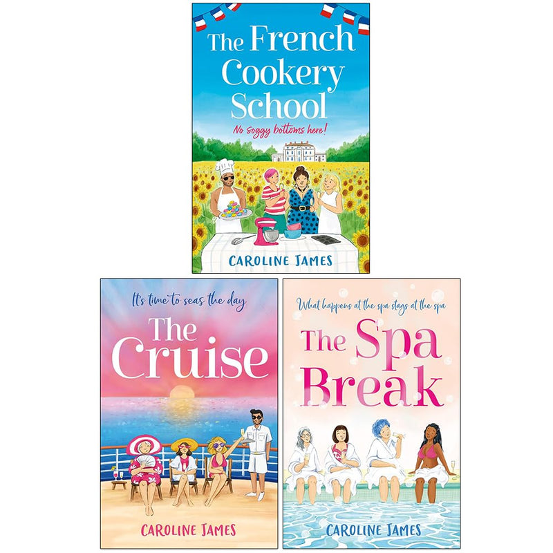 ["9789124352691", "Bestselling fiction book set", "Books about travel and leisure", "Books for beach reading", "Books for women", "British author Caroline James", "British romance novels", "Caroline James 3-book set", "Caroline James book set", "Caroline James books", "Caroline James Collection", "Caroline James novels", "Chick lit book collection", "Cozy reading books", "Cruise ship novels", "Escapist fiction", "Feel-good book series", "Feel-good fiction", "Fiction books about food", "Fiction for holiday reading", "Fiction novels gift set", "Gift set for book lovers", "Heartwarming stories", "Holiday romance novels", "Lighthearted fiction", "Multi-book collection", "Popular romance books", "Relaxing reads collection", "Romantic comedy novels", "Romantic fiction collection", "Spa-themed fiction", "Summer reading collection", "The Cruise", "The Cruise book by Caroline James", "The French Cookery School", "The French Cookery School book", "The Spa Break", "The Spa Break book", "Travel-themed fiction", "Uplifting book collection", "Women’s fiction bestsellers", "Women’s fiction book set", "Women’s fiction series"]