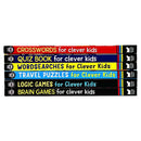 Brain Games Clever Kids 6 Books Collection Set (Brain Games, Travel Puzzle, Crosswords, Logic Games, WordSearches & Quiz Book)