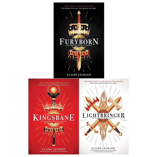 The Empirium Trilogy 3 Books Collection Set by Claire Legrand (Furyborn, Kingsbane, Lightbringer)