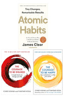 Courage To Be Happy, Courage To Be Disliked and Atomic Habits 3 Books Collection Set