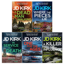 DCI Logan Crime Thrillers Books 16-20 Collection Set by JD Kirk (One For the Ages, In Service of Death, A Dead Man Walking, Where the Pieces Lie & A Killer of Influence)
