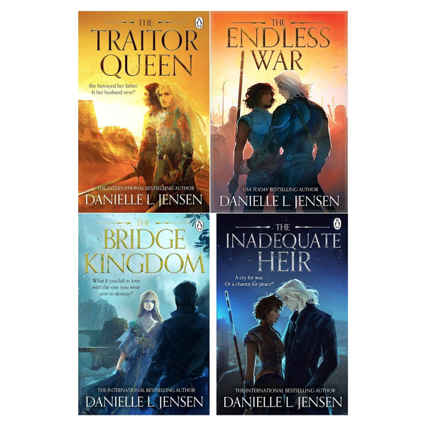Danielle Jensen The Bridge Kingdom Series Collection 4 Books Set (Bridge Kingdom, Traitor Queen, Inadequate Heir, Endless War)