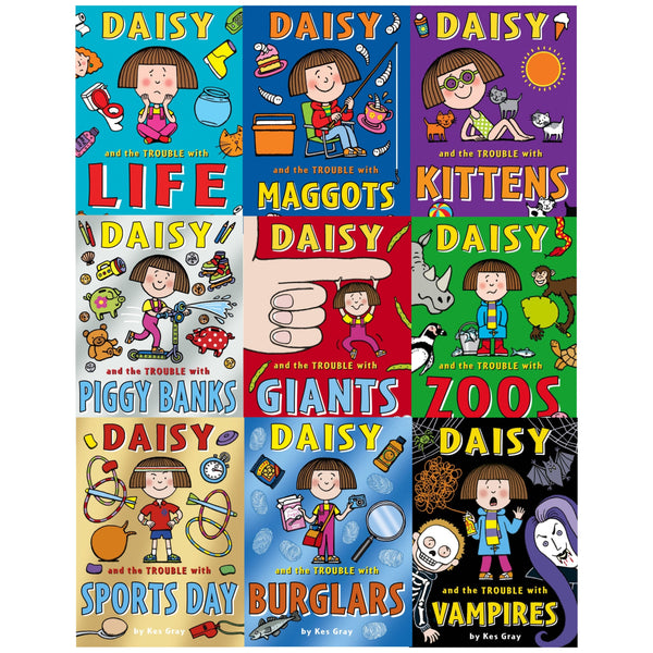 Daisy And The Trouble Collection 9 Books Set By Kes Gray, Life, Kitten, Zoos, Sports Day and more