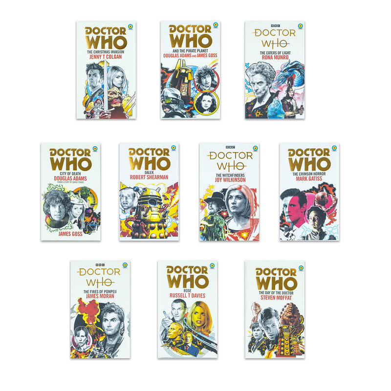 ["9789124296063", "Adult Fiction (Top Authors)", "bbc tv series", "children books", "childrens books", "Christmas Invasion", "City of Death", "Crimson Horror", "Dalek", "Day of the Doctor", "doctor who", "doctor who books", "doctor who collection", "doctor who set", "douglas adams", "Eaters of Light", "fiction books", "Fires of Pompeii", "General Science", "james goss", "Rose", "Science", "Science books", "science fiction", "science fiction books", "The Pirate Planet", "TV", "tv series", "TV series book", "Witchfinders"]