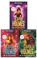 Enola Holmes 3 Books Collection Set (Books 7-9) (The Black Barouche, The Elegant Escapade, The Mark of the Mongoose)