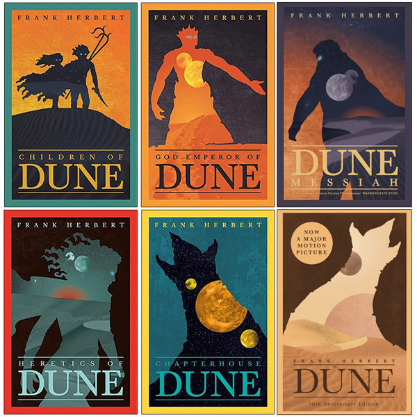 Frank Herbert Dune Series Collection 6 Books Collection Set (Children Of Dune, God Emperor Of Dune, Heretics Of Dune, Chapter House Dune & MORE)
