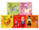 Felt Flaps and a Mirror 5 Books Set By Ingela P Arrhenius (Mr King, Mr Unicorn, Mrs Hen, Mrs Witch, Mrs Zebra)