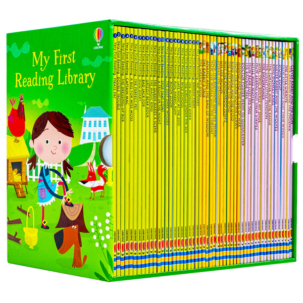 Usborne Very First Reading Library 50 Books Set Collection Age 3+ (Read At Home)