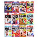 Football Superstars 12 Books Collection Rules Mega Pack Set By Simon Mugford &amp; Dan Green(Fact,Stories &amp; Starts)(Rolando, Neymar, Messi, Kane, Mbappé, Rashford, Haaland, Salah, De Bruyne &amp; More)