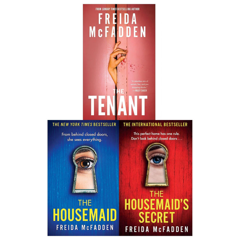 ["9780678462898", "9780678467985", "adult fiction", "Adult Fiction (Top Authors)", "adult fiction book collection", "adult fiction books", "adult fiction collection", "Crime", "crime books", "crime fiction", "crime mystery books", "crime mystery fiction", "crime thriller", "crime thriller books", "freida mcfadden", "freida mcfadden books", "freida mcfadden collection", "freida mcfadden series", "freida mcfadden set", "psychological thrillers", "The Housemaid", "The Housemaid's Secret", "the tenant", "thriller books", "thrillers books"]