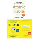 Atomic Habits, Indistractable, Hooked (Hardback) 3 Collection Books Set