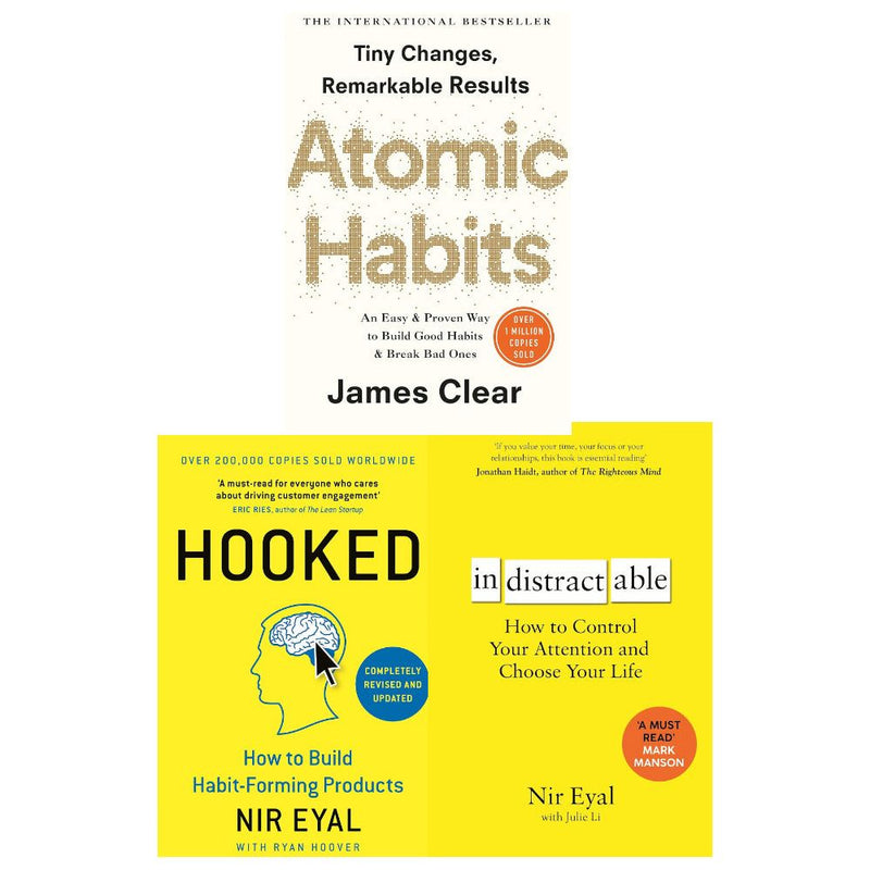 ["9780241184837", "9780678457474", "9781526610201", "9781847941831", "Atomic Habits", "Atomic Habits the life-changing", "best seller", "best selling", "best selling author", "best selling book", "Best Selling Books", "bestseller", "bestseller author", "bestseller books", "bestseller in books", "bestselling", "bestselling author", "Bestselling Author Book", "bestselling author books", "bestselling authors", "bestselling book", "bestselling books", "bestselling series", "Bestselling series book", "Hooked", "Hooked How to Build Habit-Forming Products", "Indistractable", "Indistractable How to Control Your Attention and Choose Your Life", "international best seller", "international best selling", "international best selling book", "international bestseller", "James Clear", "Market research", "new york best seller", "new york best sellers", "new york times best seller books", "new york times best sellers", "New York Times bestseller", "New York Times bestselling", "Nir Eyal", "Practical & Motivational Self Help", "Research & development management", "Self Help Stress Management", "Self-help & personal development", "sunday best time seller", "sunday times", "sunday times best books", "sunday times best seller", "sunday times best sellers", "sunday times best sellers fiction", "sunday times best selling books", "sunday times bestseller", "sunday times bestsellers", "Sunday Times bestselling", "sunday times bestselling author", "Sunday Times bestselling Book", "sunday times bestselling books", "sunday times books", "sunday times fiction best sellers", "Teen & Young Adult Books", "the sunday times best sellers", "the sunday times bestseller"]