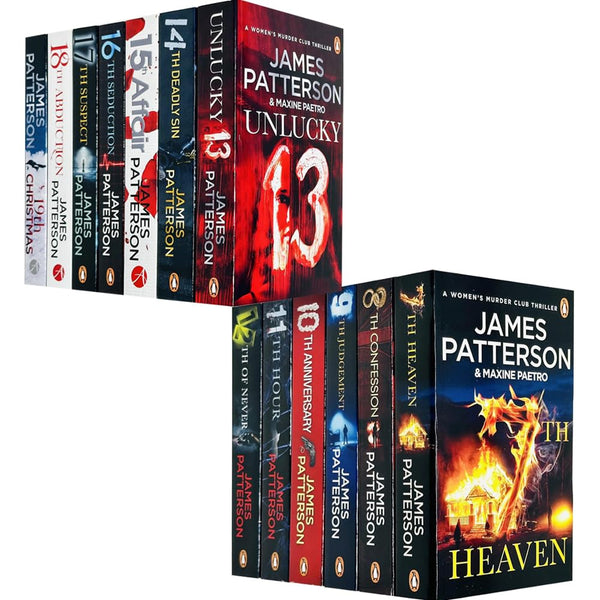 Womens Murder Club 13 Books Collection Set by James Patterson Books 7-19