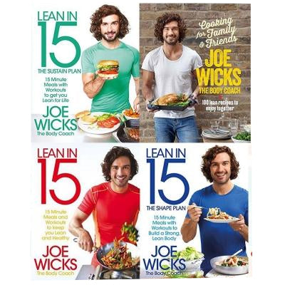 ["15 Mins", "9789526538266", "Body Shaping", "cl0-SNG", "Cooking Books", "Excercise", "Family And Friends", "Gym", "Health and Fitness", "joe wick", "joe wicks", "Joe Wicks Healthy Eating Plans", "Lean in 15  The Shape Plan", "Lean In 15 Collection", "Lean In 15 The Shift Plan", "Lean In 15 The Sustain Plan", "Lean Recipes", "Physical Education Young Adult Books.", "Weight Loss Plan"]