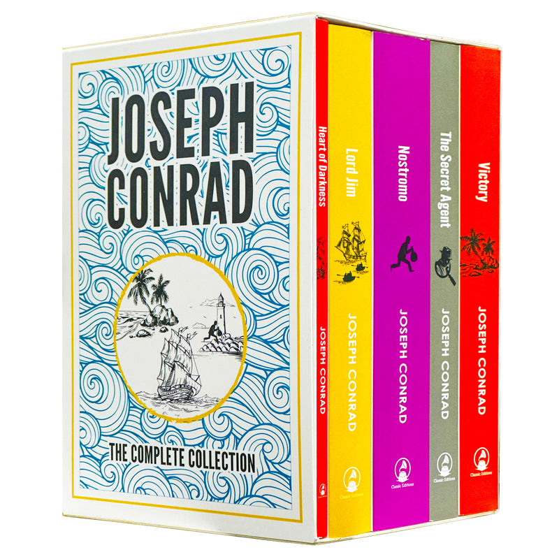 ["9781804454312", "adult fiction", "Adult Fiction (Top Authors)", "adult fiction book collection", "adult fiction books", "adult fiction collection", "classic editions", "classic set", "Heart of Darkness", "joseph conrad", "joseph conrad books", "joseph conrad collection", "joseph conrad complete collection", "joseph conrad set", "Lord Jim", "Nostromo", "The Secret Agent", "Victory"]