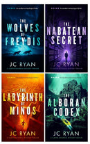 Carter Devereux Mystery Thrillers 4 Books Set by JC Ryan (The Wolves Of Freydis, The Alboran Codex, The Nabatean Secret, The Labyrinth of Minos)