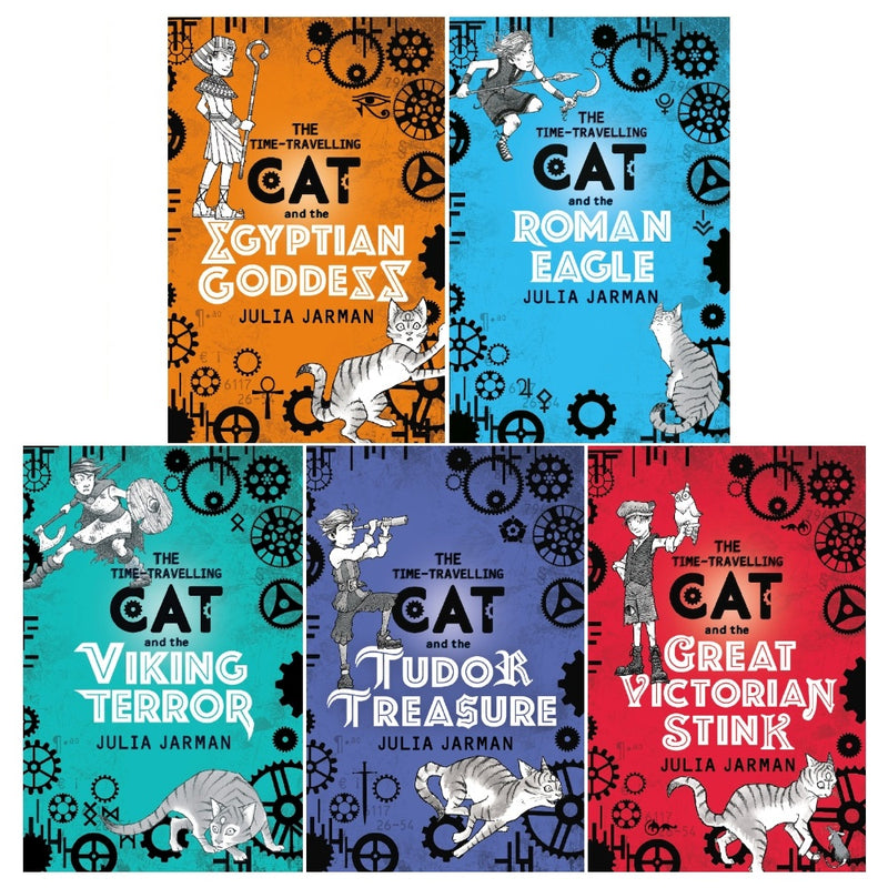 ["9780678462379", "Animals", "animals books", "cats", "childrens books", "Childrens Books (5-7)", "Childrens Books (7-11)", "Egyptian Goddess", "Great Victorian Stink", "historical childrens fiction", "historical fiction", "History", "history books", "history fiction", "Julia Jarman", "Julia Jarman books", "Julia Jarman collection", "Julia Jarman series", "Julia Jarman set", "Julia Jarman time travelling cat", "Pets", "Roman Eagle", "Time-Travelling Cat", "Time-Travelling Cat series", "Time-Travelling Cat set", "Tudor Treasure", "Viking Terror"]
