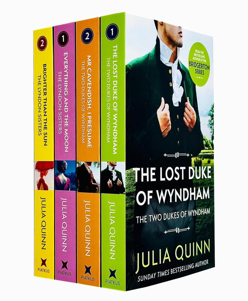 ["9789124331580", "Brighter than the Sun", "Everything and the Moon", "I Presume", "julia quinn", "julia quinn book collection", "julia quinn book collection set", "julia quinn book series", "julia quinn books", "julia quinn books in order", "julia quinn bridgerton", "julia quinn bridgerton books", "julia quinn bridgerton books in order", "julia quinn bridgerton family", "julia quinn bridgerton series", "julia quinn bridgerton series audiobook", "julia quinn collection", "julia quinn series", "Lyndon Sisters Books", "Lyndon Sisters Family Saga", "Lyndon Sisters Family Saga Collection", "Lyndon Sisters Family Saga Collection 2 Books", "Lyndon Sisters Family Series", "Lyndon Sisters Series", "Mr Cavendish", "The Lost Duke Of Wyndham", "Two Dukes of Wyndham", "Two Dukes of Wyndham Book Collection", "Two Dukes of Wyndham Books", "Two Dukes of Wyndham Collection", "Two Dukes of Wyndham Series"]