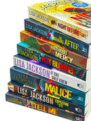 Lisa Jackson 8 Books Collection Set (The Night Before, The Morning After, Without Mercy, Hot Blooded, If Only She Knew, Malice, Expecting to Die, Tell Me)