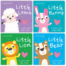 Little Ones Love Felt Flap Baby Books – 4 Board Books Set by Holly Hall | Touch-and-Feel Lift-the-Flap Books for Babies & Toddlers - Little Bear, Little Lion, Little Lamb, Little Bunny