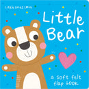 Little Ones Love Felt Flap Baby Books – 4 Board Books Set by Holly Hall | Touch-and-Feel Lift-the-Flap Books for Babies & Toddlers - Little Bear, Little Lion, Little Lamb, Little Bunny
