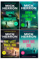 Mick Herron Zoe Boehm Thrillers 4 Books Collection Set (Down Cemetery Road, The Last Voice You Hear, Why We Die, Smoke and Whispers)