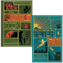 Peter Pan and The Jungle Book - Minalima Edition 2 Books Collection Set | Illustrated with Interactive Elements