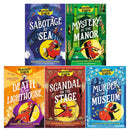 Montgomery Bonbon Series 5 Books Collection Set By Alasdair Beckett-King (Murder at the Museum, Death at the Lighthouse, Mystery at the Manor, Sabotage at Sea, Scandal on the Stage)
