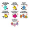 Mr Men And Little Miss for Grown Ups 7 Books Set By Roger Hargreaves