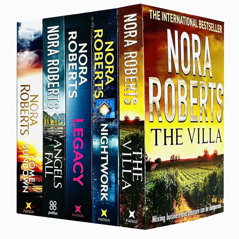 ["9789124354459", "Angels Fall", "Angels Fall by Nora Roberts", "Best Nora Roberts reads", "Bestselling Nora Roberts books", "Book set for Nora Roberts fans", "Come Sundown", "Come Sundown by Nora Roberts", "Comprehensive Nora Roberts set", "Contemporary romance by Nora Roberts", "Fiction book bundle", "Gift set Nora Roberts books", "Legacy", "Legacy by Nora Roberts", "Must-read Nora Roberts", "New Nora Roberts collection", "Nightwork", "Nightwork by Nora Roberts", "Nora Roberts 5 book collection", "Nora Roberts bestsellers", "Nora Roberts book lovers", "Nora Roberts book pack", "Nora Roberts book set", "Nora Roberts books for sale", "Nora Roberts boxed set", "Nora Roberts complete collection", "Nora Roberts famous books", "Nora Roberts fiction series", "Nora Roberts library", "Nora Roberts literary collection", "Nora Roberts love stories", "Nora Roberts multi-book set", "Nora Roberts mystery books", "Nora Roberts novels bundle", "Nora Roberts paperback set", "Nora Roberts popular titles", "Nora Roberts romance set", "Nora Roberts thriller books", "Popular romance novels", "Romance novels by Nora Roberts", "Romantic suspense Nora Roberts", "Suspense novels collection", "The Villa", "The Villa by Nora Roberts", "Top novels by Nora Roberts"]