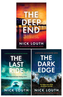 Detective Jan Talantire Series 3 Books Collection Set by Nick Louth (The Last Ride, The Dark Edge, The Deep End) | British Crime Thrillers