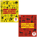 The Philosophy Book, The Psychology Book Big Ideas Simply Explained 2 Books Collection Set