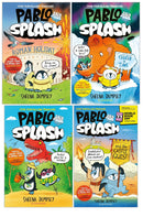 Pablo and Splash Graphic Novel Series by Sheena Dempsey 4 Books Collection Set (Pablo and Splash, Frozen in Time, Roman Holiday, Castle Quest: World Book Day)